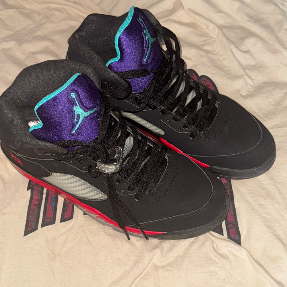 Air Jordan Black and Red Sneakers